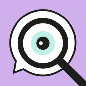 Icon von Augenblicke mit Lupe vergößert