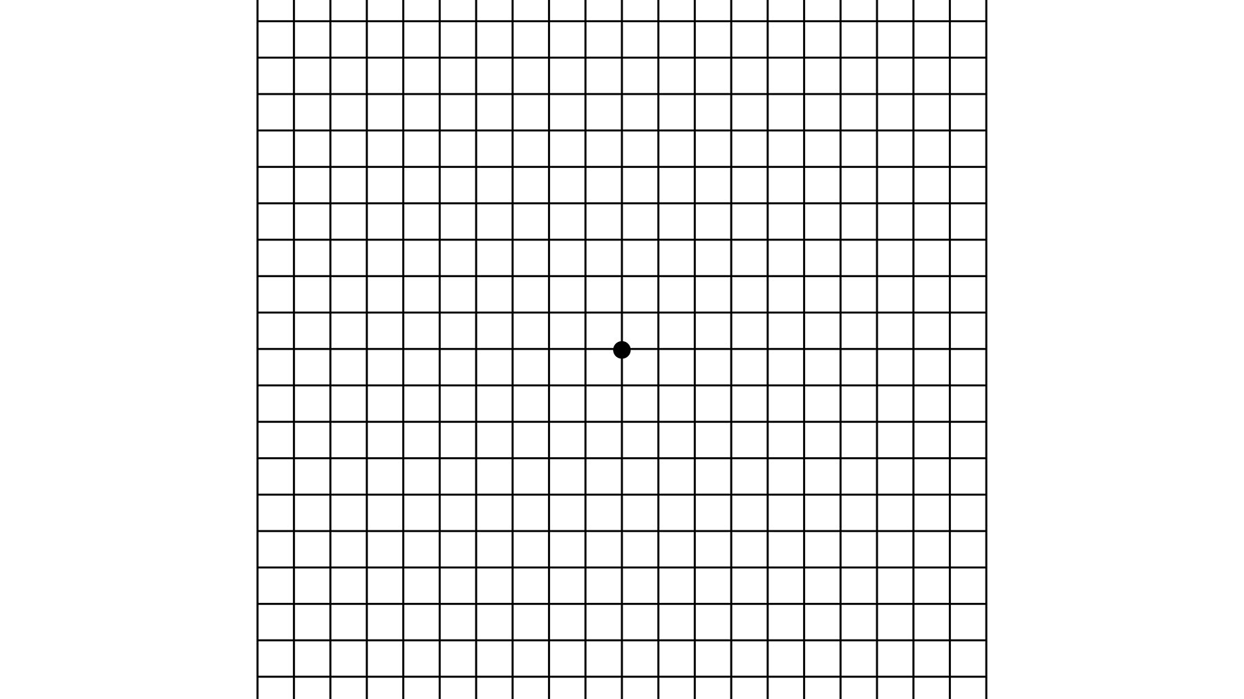 Gitternetzlinien im Quadrat mit Punkt in der Mitte